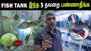 இந்த 3 தப்பை பண்ணாதீங்க  How to Maintain Fish Tank Tamil  Aquarium tips for Beginners Fish Tank [upl. by Mastrianni]