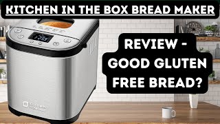 Making gluten free bread Kitchen in the Box Bread Maker Review [upl. by Nnyw]