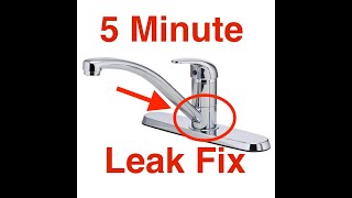 Kitchen Faucet Leaks at the Base Easy 5 min Fix [upl. by Arekat]