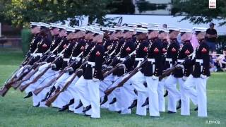 Watch The Amazing Marine Corps Silent Drill Platoon Perform at the Sunset Parade [upl. by Rep]