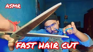 ASMR Fast And Aggressive Hair Cut part 3 [upl. by Melar]