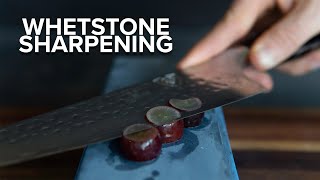 Chef Knife Whetstone Sharpening Session [upl. by Hitt]