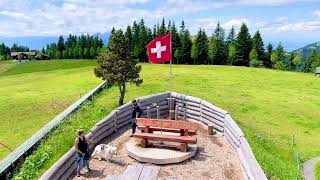 360degree panoramic view of RigiScheidegg in Switzerland [upl. by Nosnarb]