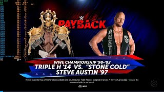 Triple H VS Stone Cold Steve Austin WWE Championship Ambulance Match WWE2K24 [upl. by Crowe]