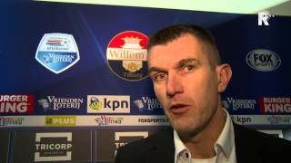 Marinus Dijkhuizen na afloop van Willem II  Excelsior [upl. by Secnirp]