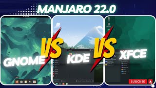 Manjaro 220  GNOME vs KDE vs XFCE RAM Consumption [upl. by Nelle]