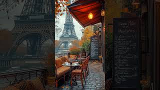 Morning Coffee In The Fresh Autumn Air at Parisian ☕ Gentle Jazz Music For An Energetic New Day [upl. by Marj]