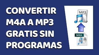 Cómo Convertir M4A a MP3 Sin Programas [upl. by Eilojne]