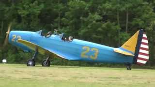 Fairchild PT19 rides Warbirds Over The Beach 2013 [upl. by Jorin969]