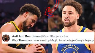 NBA REACTS TO KLAY THOMPSON SHOCKING GAME VS OKLAHOMA CITY THUNDER  WARRIORS VS THUNDER REACTIONS [upl. by Orten]