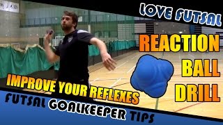 Reaction Ball Drill  How to Improve your Futsal  Football  Soccer Goalkeeping [upl. by Atteroc]