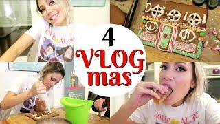 Gingerbread House dekorieren Tipps amp Kitchen Impossible  VLOGMAS 2018 funnypilgrim [upl. by Atinram47]