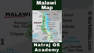 Malawi Map mapping currentaffairs shorts [upl. by Ahseiyn579]