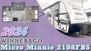 2024 Winnebago Micro Minnie 2108FBS COUPLES CAMPER  Veurinks RV Center  Grand Rapids Holland Mi [upl. by Etsyrk]