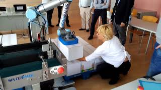 Demostracion de Sinterpack en ITCL con robots colaborativos [upl. by Boony]