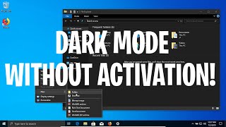 Enable Dark Mode Without Activating Windows 10 [upl. by Tterrab]