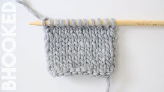 How to Knit the Stockinette Stitch [upl. by Mide]