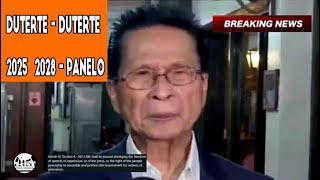 Breaking news Duterte  Duterte 2025 2028  Panelo [upl. by Amick]