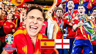 Spagna vs Inghilterra  SPAGNA CAMPIONE DEUROPA FOLLIA TRA I TIFOSI 🇪🇸😱  Finale Europeo [upl. by Salomie]