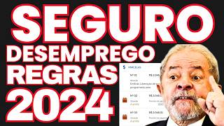 SEGURODESEMPREGO REGRAS 2024  TEMPO MÍNIMO DE REGISTRO PARA SACAR PARCELAS PELO TEMPO TRABALHADO [upl. by Sturges]