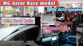 MG Astor Base model  OEM Roof Rails  rear door speakers installetion base to top model [upl. by Eliades704]