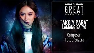 Sarah Geronimo — Akoy Para Lamang Sa Yo Official Lyric Video [upl. by Gnal]