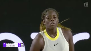 Clervie Ngounoue 🇺🇸 🏆🏆🏆 vs Varvara Gracheva 🇫🇷 WTA 500 Charleston Tennis Coverage [upl. by Llehcnom]