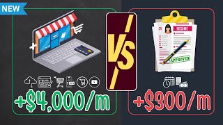 මොකක්ද තෝරගන්නේ Make 4000M Saas Blogging Shopify Adsense Amazon KDP Vs Get Paid 300Month [upl. by Erotavlas]