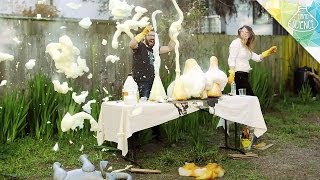 Exploding Elephant Toothpaste  Hard Science [upl. by Ocimad]