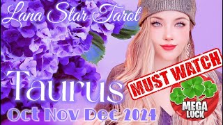 Taurus ♉️ Special Year End Quarterly Read  MEGA Fortune with massive successes luck and prosperity [upl. by Nessnaj336]