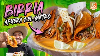 La Delicia de BIRRIA DE RES afuera del Metro Mixcoac [upl. by Novad]