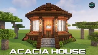 How To Build A ACACIA HOUSE In Minecraft  TUTORIAL [upl. by Yrred]