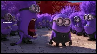 The Purple Minion Attacks scene  Despicable Me 2  2013 [upl. by Undis240]