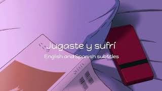 Jugaste y Sufri English amp Spanish lyrics  Eslabon Armado ft DannyLux [upl. by Thisbee]