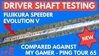 New Fujikura Speeder Evolution V Driver Shaft Testing amp Comparing Against Ping Tour Shaft [upl. by Nylaras]