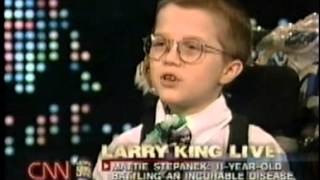 Mattie Stepanek on Larry King Live [upl. by Annabel]