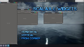 UE4  How to make Scalable and movable Widgets [upl. by Justicz462]