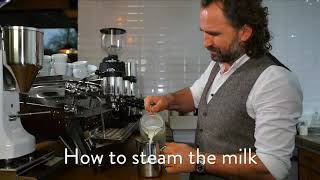 Barista Tutorial How to steam the milk [upl. by Nyleuqaj]