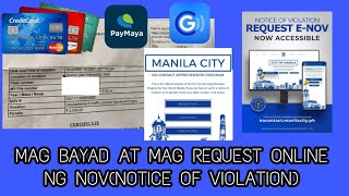 Paano mag bayad ng NOVNOTICE OF VIOLATION sa GO MANILA NO CONTACT APPREHENSION GO MANILA [upl. by Eleaffar]