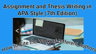 The Ultimate Guide to APA Style 7th Edition  Citation Style [upl. by Hauck]