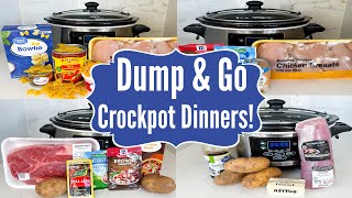 6 DUMP amp GO CROCKPOT DINNERS  The EASIEST Tasty Slow Cooker Recipes  Julia Pacheco [upl. by Welbie]