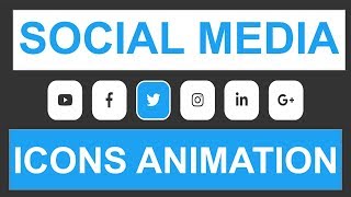 Social Media Icons HTML CSS [upl. by Reed913]