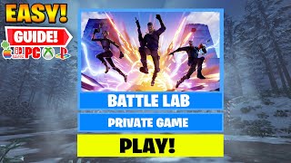 How to Play Battle Lab in Fortnite Chapter 5 Map Code amp Creative Code 2024 [upl. by Adnek]