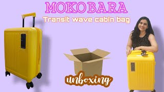 Unboxing Mokobara Transit Wave Cabin Trolley Bag  Cabin Bag with DoubleSided Zipper Compartment [upl. by Esikram377]