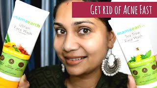 Get Rid of Acne Fast  Mama Earth Face Wash Review  Nidhi Katiyar [upl. by Drahsir]