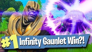 INFINITY GAUNTLET GAMEPLAY AS THANOS  Fortnite Battle Royale [upl. by Blanchard]