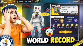 World Record🤯VBadge in Level 1 ID🔥 Face Reveal🥶Must Watch [upl. by Aiekan]