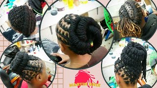 Beautiful and Simple Dreadlocks Styles for Women  how to style [upl. by Ailiec]