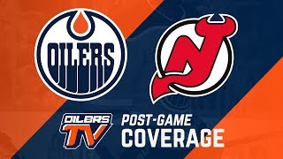 ARCHIVE  Oilers PostGame Interviews vs Devils [upl. by Salamanca]