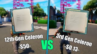 £010 Celeron Vs £50 Celeron  The Cheapest 3rd Gen CPU Vs The Cheapest 12th Gen [upl. by Felten]